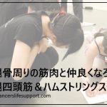 大腿骨周りの筋肉と仲良くなろう　大腿四頭筋＆ハムストリングス